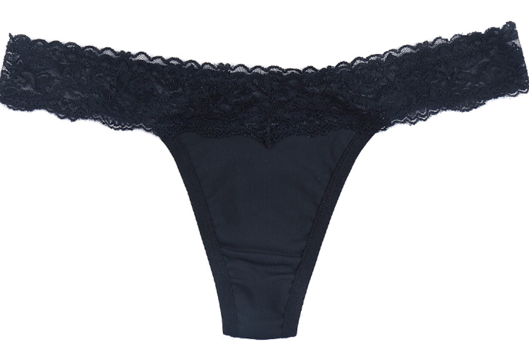 Leakwear Organic Lace Thong